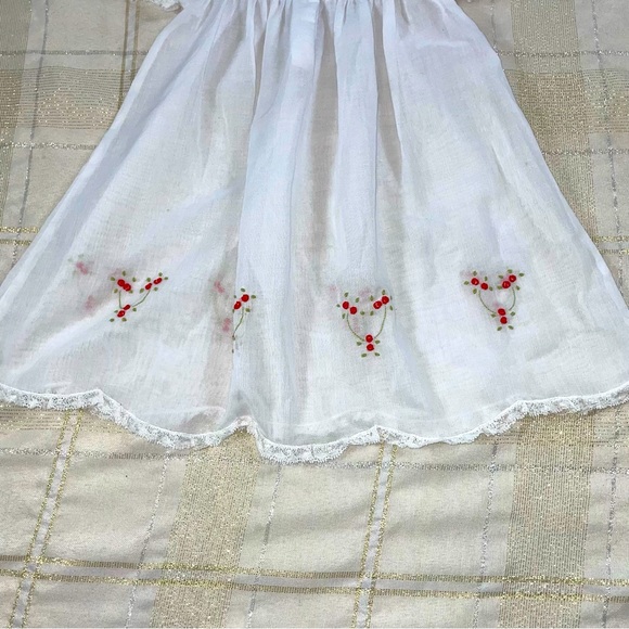 Vintage Aurorabug white dress with flowers - Picture 7 of 9